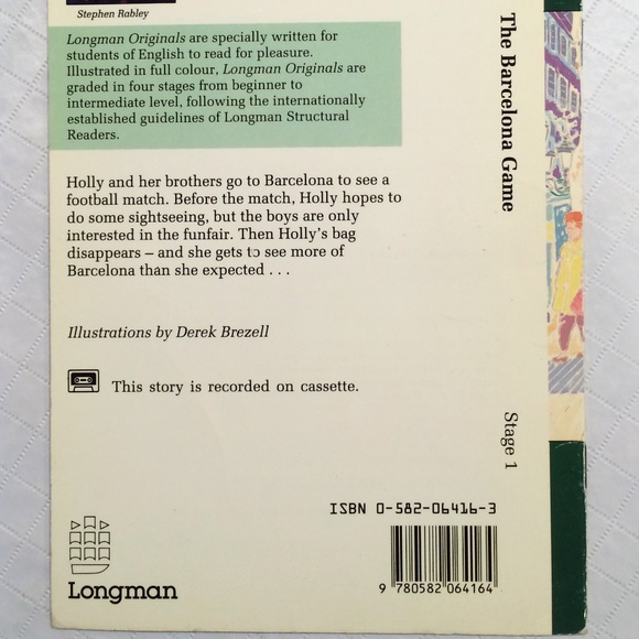 "The Barcelona Game" Paperback book to learn English as a second language - Picture 3 of 4